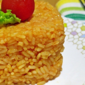 Гарнир Томатный рис с сыром