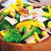 Приготовление еды: Салат с брокколи и ветчиной