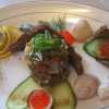 Рестораны, кафе, бары: Тартар из лосося с огурцом
