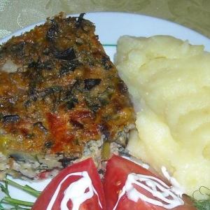 Рецепты детской кухни - Овощи - Баклажановый «Кугель»