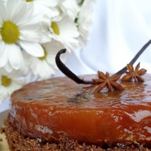 Яблоко - Баклажановый тарт татен