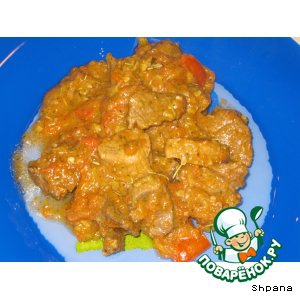 Баранина - Баранина с овощами