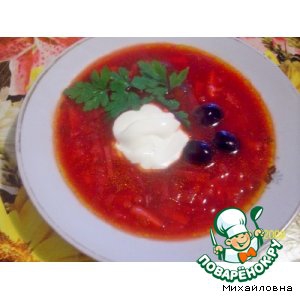 Картофель - Борщ с грибами по-кубански