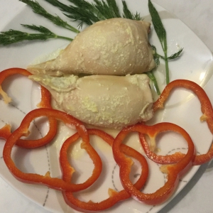 Рецепты детской кухни - Рыба - Фаршированные кальмары с карри в мультиварке
