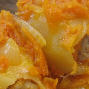 Тушеные овощи - Фаршированный картофель