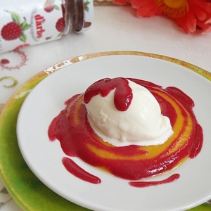 Мороженое - Фруктовый десерт а-ля Персик Мельба