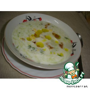 Рецепты греческой кухни - Холодный суп из огурцов