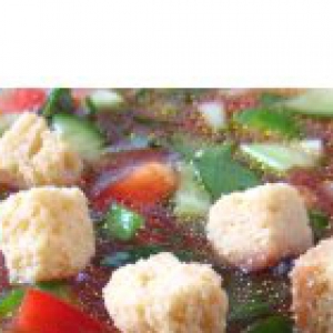 Зелень - Холодный   суп   из   свежих   овощей