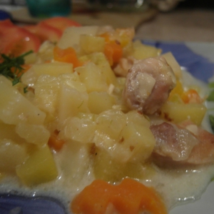 Крольчатина - Кабачки с картофелем и мясом
