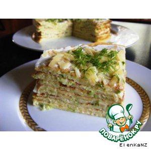 Зелень - Кабачковый торт
