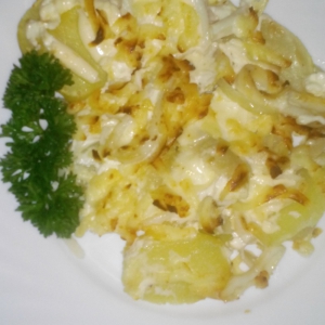 Масло кукурузное - Кальмар с картофелем