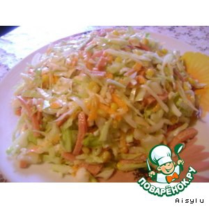 Колбаса - Капустный салатик