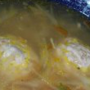 Кукурузная крупа - Капустный суп с фрикадельками