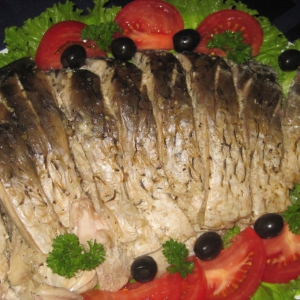Праздничные рецепты - Рыба - Карп, запеченный в сметане