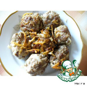 Говядина - Картофельно-мясные котлетки с оливками