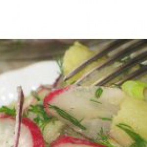 Кунжут - Картофельный салат с редисом