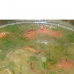 Зелень - Картофельный суп с перцем