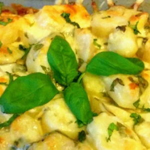 Запеченные овощи - Картофель, запеченный с базиликом