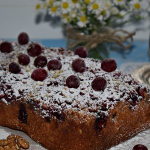 Масло сливочное - Клюквенный пирог с орехами