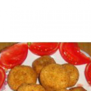 Картофель - Колобки из картошки, рыбы и горошка