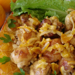 Рецепты детской кухни - Птица - Курица с апельсинами