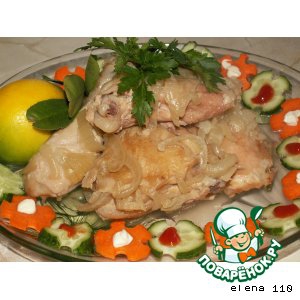 Рецепты - Курица в луковом соусе