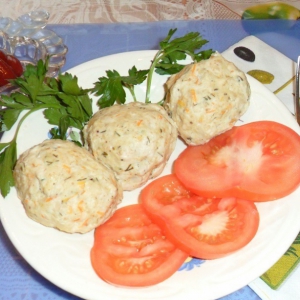 Лук-батун - Куриные котлеты в мультиварке