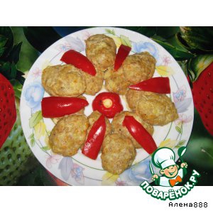 Морковь - Куриные котлеты в пароварке