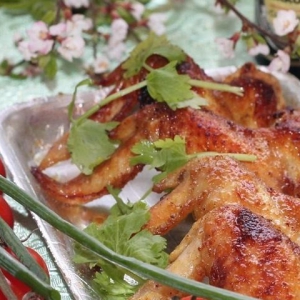 Рецепты - Куриные крылышки в горчично-медовой глазури