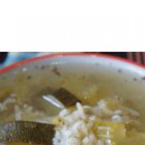 Лук-порей - Ливанский зеленый суп с рисом