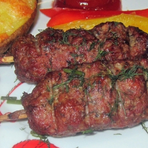 Свинина - Люля-кебаб в духовке