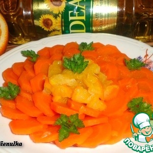 Морковь с имбирём и апельсином