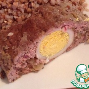 Лук-батун - Мясная запеканка-рулет с яйцом (Пальчики оближешь), по мотивам рулета Штефания