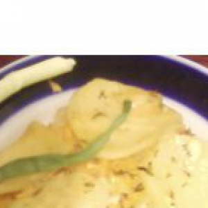 Картофель - Мясная запеканка с соленым огурцом