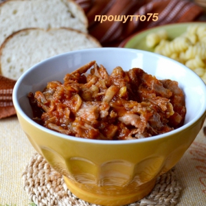 Мясной соус-рагу из кролика