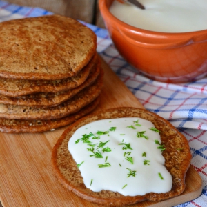 Оладьи со вкусом бородинского хлеба