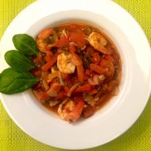 Рецепты итальянской кухни - Острые томатные креветки