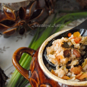 Кабачок - Овощное рагу с рисом и фасолью