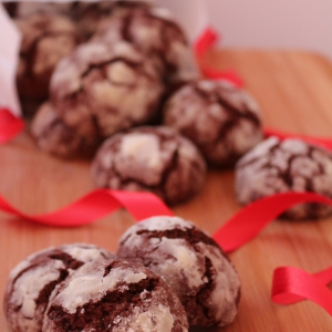 Рецепты - Печенье Шоколадные трещинки со злаками