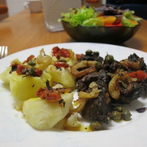 Каперсы - Печень по-венециански с лимонным соусом
