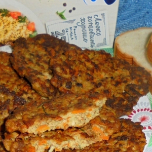 Рецепты белорусской кухни - Печеночные лепешки с тыквой и пшеном
