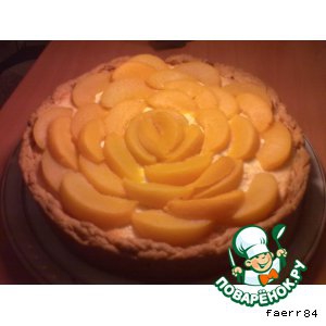 Творог - Персиковый пирог 
