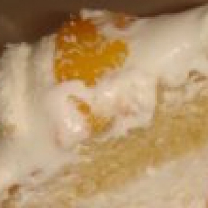 Персиковый торт с кокосовым йогуртом