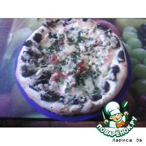 Зелень - Пицца-небылица с грибами-сморчками