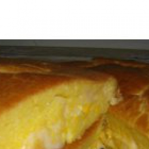 Кефир - Пирог с сыром, луком и яйцом