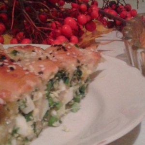 Кунжут - Пирог с зеленью