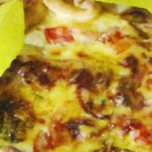 Расторопша пятнистая (чертополох) - Пирог-суфле с помидорами