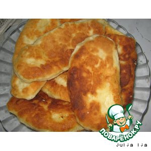 Шафран - Пирожки жареные с картошкой из творожного теста