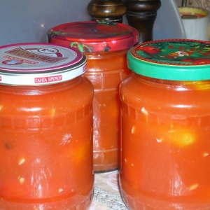 Рецепты - Помидоры в томатном соке Ежики