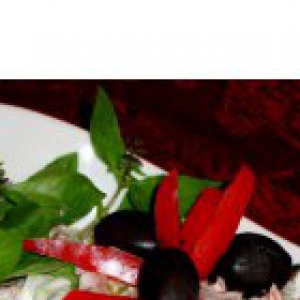 Базилик - Простой салат с лососем
